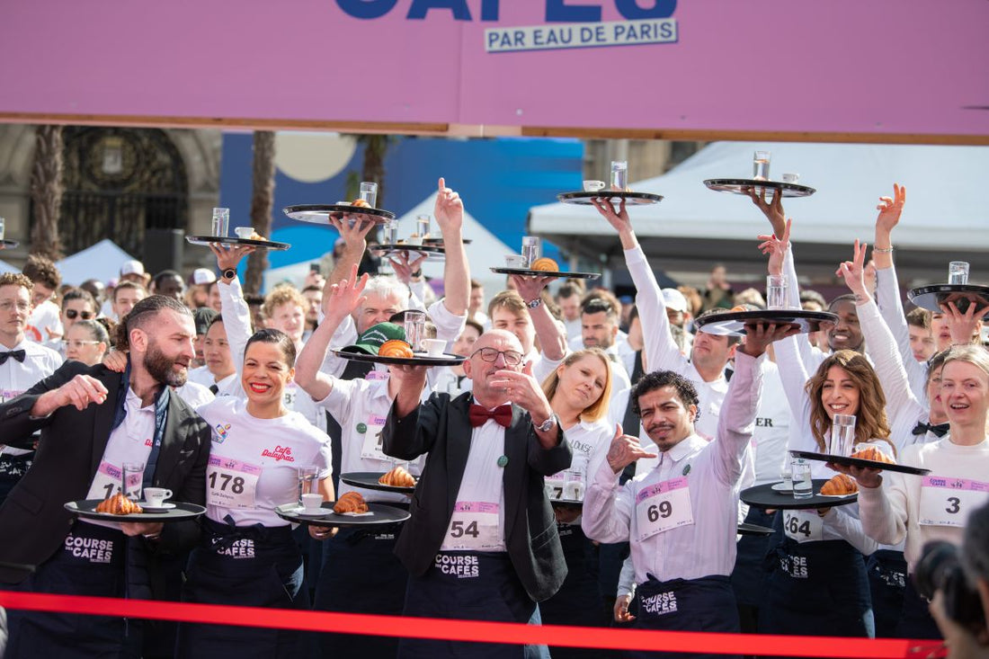 Paris Waiters Run the Stylish "Coffee Race"