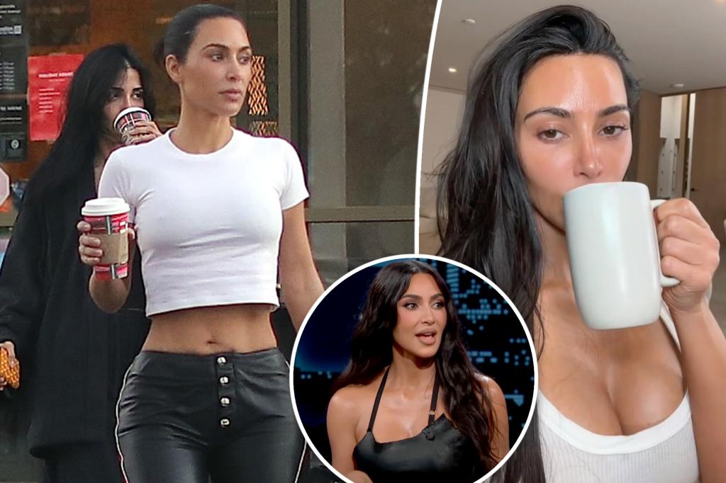 Kim Kardashian's Unique Coffee Quirk Revealed on Kimmel