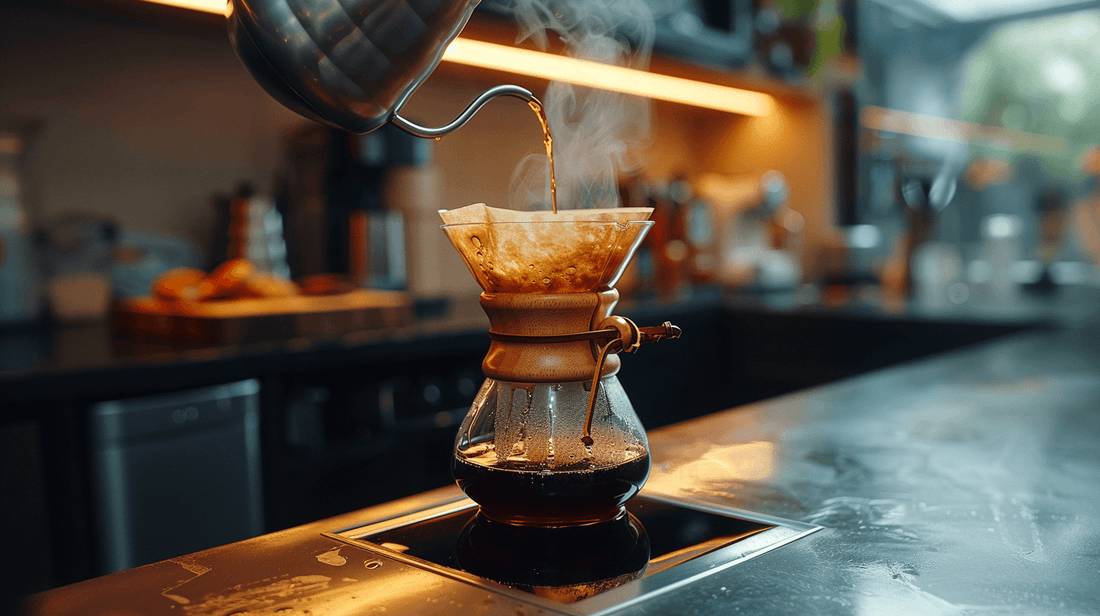 Pour Over Coffee in the Kitchen