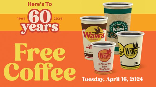 Wawa Celebrates 60 Years with Expansion and Free Coffee