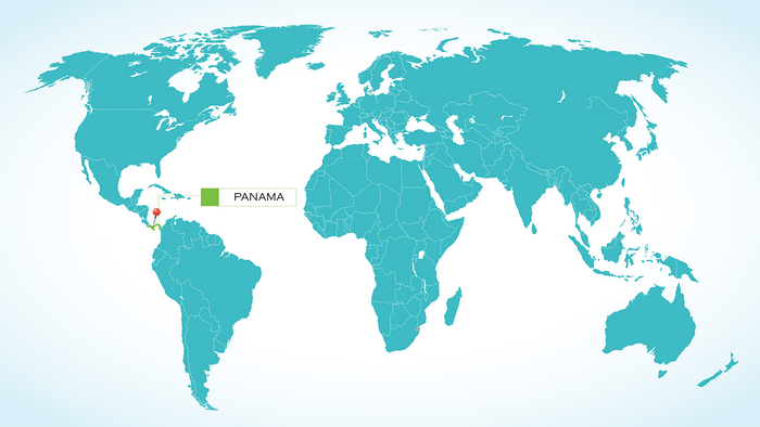 Panama La Hacienda Esmeralda on World Map